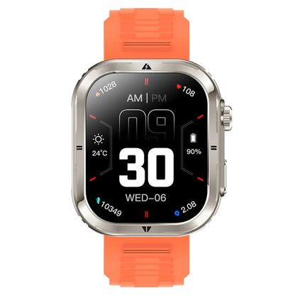 MK86 2.01-inch Square Screen Bluetooth Call Smart Watch Health Monitoring Waterproof Sports Watch with LED Light