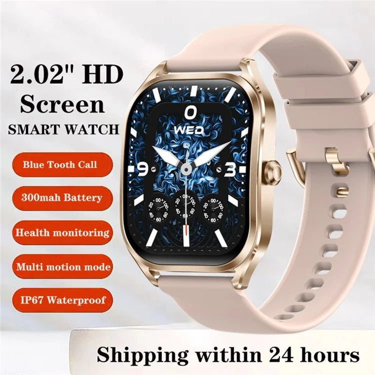 H35 2.02-inch Heart Rate Blood Pressure Monitoring Smart Watch Bluetooth Call Smart Bracelet