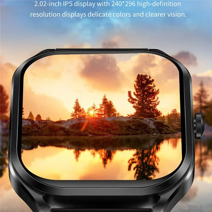 H35 2.02-inch Heart Rate Blood Pressure Monitoring Smart Watch Bluetooth Call Smart Bracelet