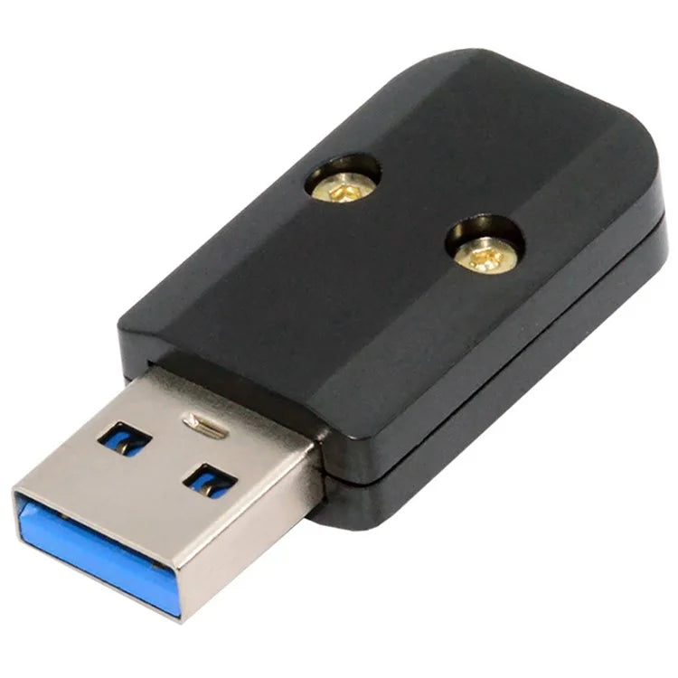 CN-024-MA Solder Type USB 3.0 Type-A Male Plug Connector with Aluminum Alloy Shell for 6.0mm Cable