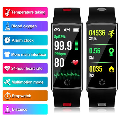 F10TA Smart Watch Heart Rate / Body Temperature Monitoring Wrist Bracelet Fitness Tracker