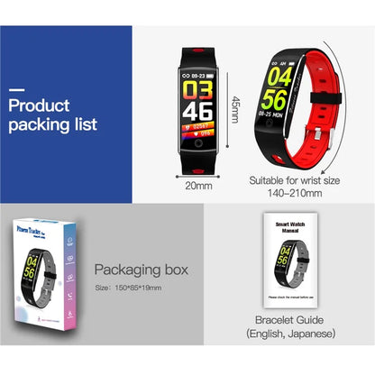F10TA Smart Watch Heart Rate / Body Temperature Monitoring Wrist Bracelet Fitness Tracker