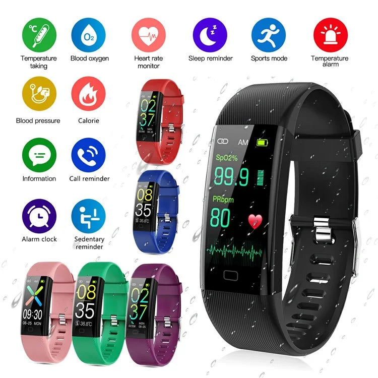 F07T Heart Rate Monitoring Smart Watch Waterproof Wrist Bracelet Fitness Tracker