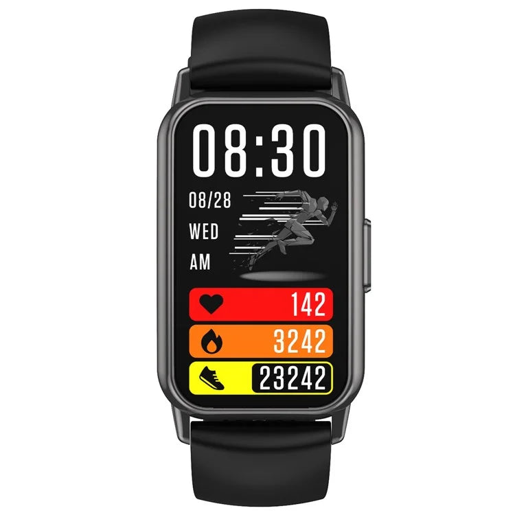CY22 Silicone Strap 1.47-inch Curved Screen Smart Watch Sleep Health Monitoring Metal Case Smart Bracelet