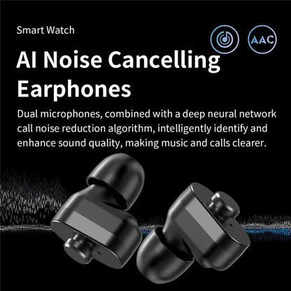 LC19 2-in-1 Bluetooth Calling TWS Earphones 1.53-inch Smart Watch Health Monitoring Sports Watch