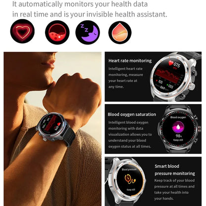 LC19 2-in-1 Bluetooth Calling TWS Earphones 1.53-inch Smart Watch Health Monitoring Sports Watch