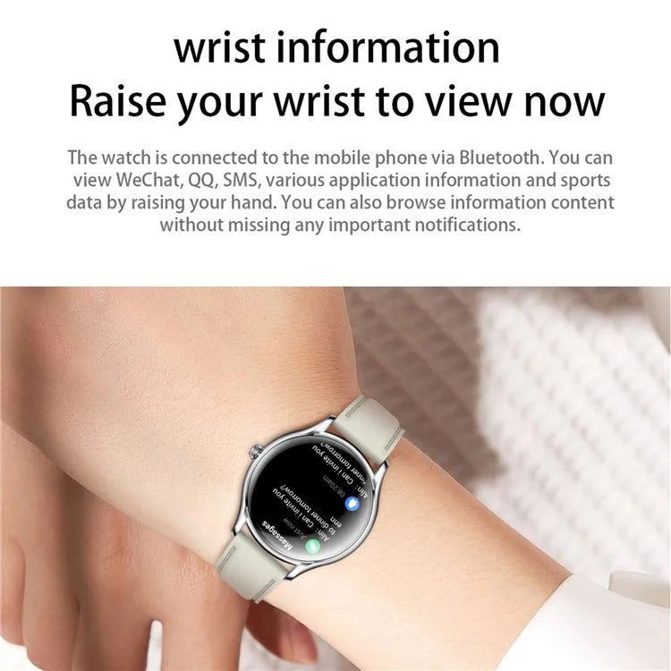 QS36 Silicone Strap 1.43-inch Smart Watch Heart Rate Sleep Monitoring Bluetooth Calling Sport Watch