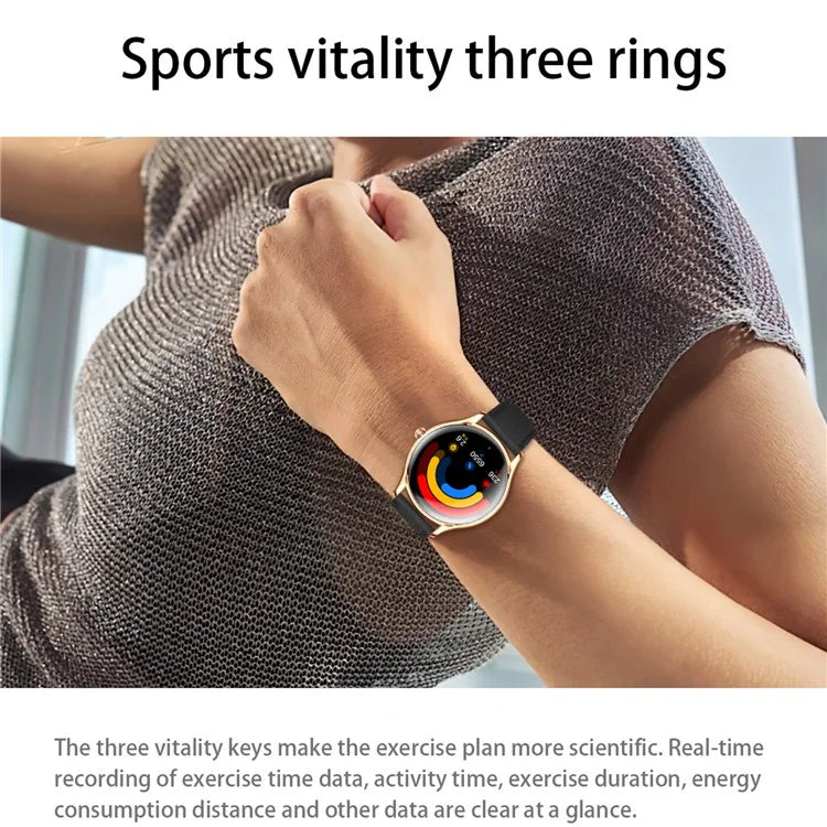 QS36 Silicone Strap 1.43-inch Smart Watch Heart Rate Sleep Monitoring Bluetooth Calling Sport Watch
