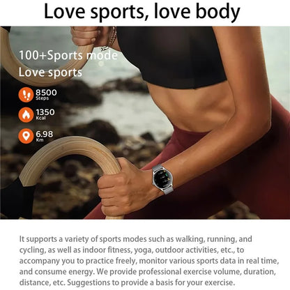 QS36 Silicone Strap 1.43-inch Smart Watch Heart Rate Sleep Monitoring Bluetooth Calling Sport Watch