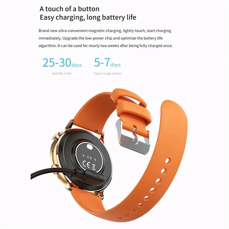 QS40 Silicone Strap 1.39-inch Ultra-Thin Smart Watch Health Monitoring Bluetooth Calling Sport Watch