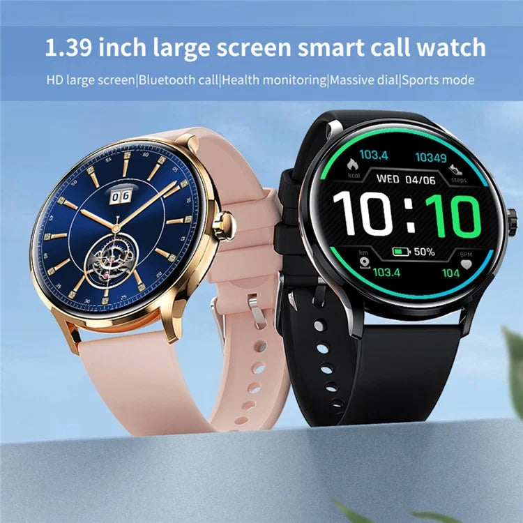 QS80 1.39-inch Ultra-Thin Smart Watch Bluetooth Calling Blood Oxygen Health Monitoring Sport Watch
