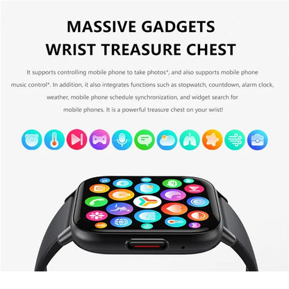 DM80 1.85-inch Ultra-Thin Smart Watch Bluetooth Calling Sleep Heart Rate Health Monitoring Sport Watch
