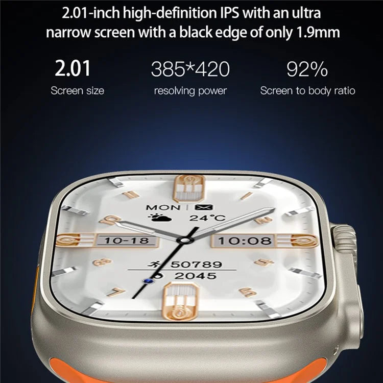 Ultra3 Max 2.01-inch Smart Watch Bluetooth Calling Sleep Heart Rate Health Monitoring Sport Watch