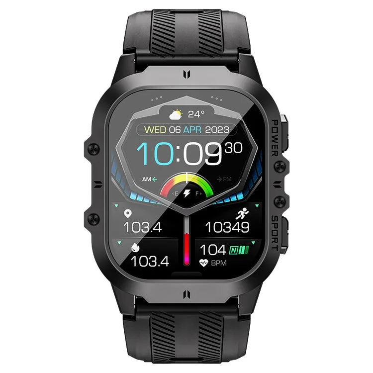 C26 1.96-Inch AMOLED Screen Bluetooth Phone Call Watch Health Monitor Multiple Sports Modes Smart Bracelet