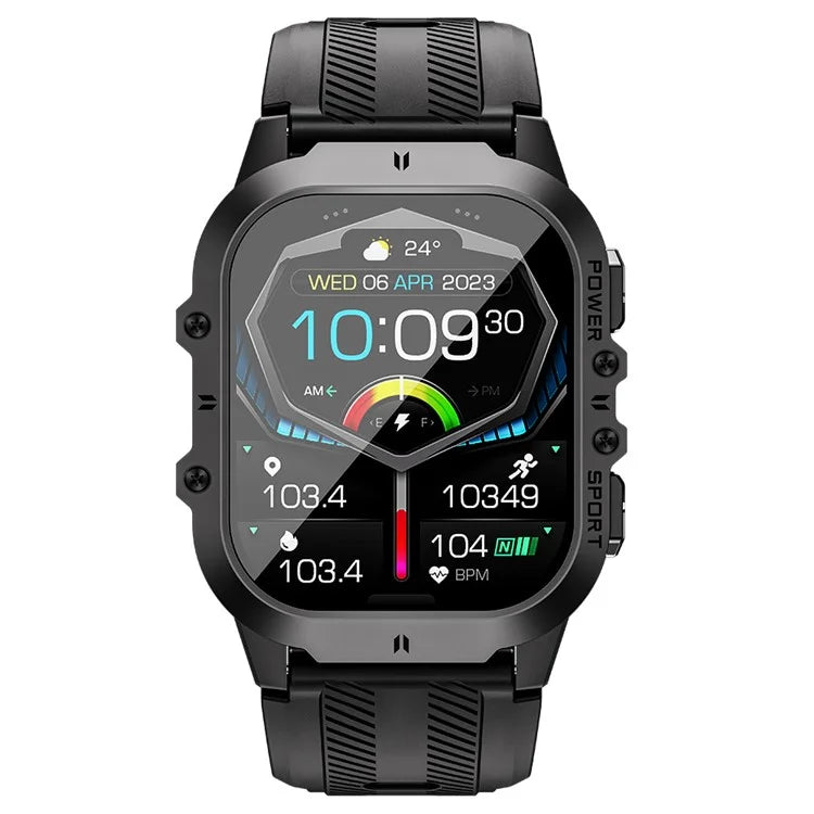 C26 1.96-Inch AMOLED Screen Bluetooth Phone Call Watch Health Monitor Multiple Sports Modes Smart Bracelet