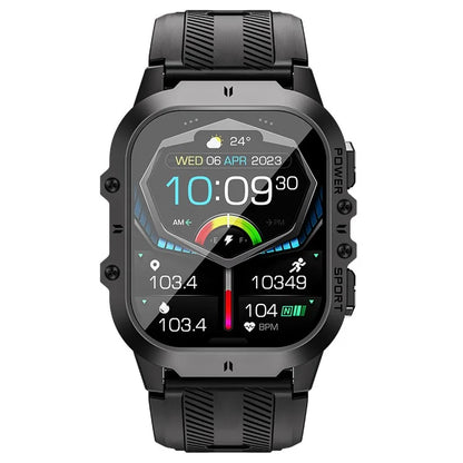 C26 1.96-Inch AMOLED Screen Bluetooth Phone Call Watch Health Monitor Multiple Sports Modes Smart Bracelet