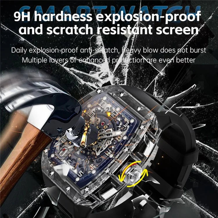 WS-6 1.86-inch Smart Watch Bluetooth Call Health Monitoring Sports Watch IP68 Waterproof