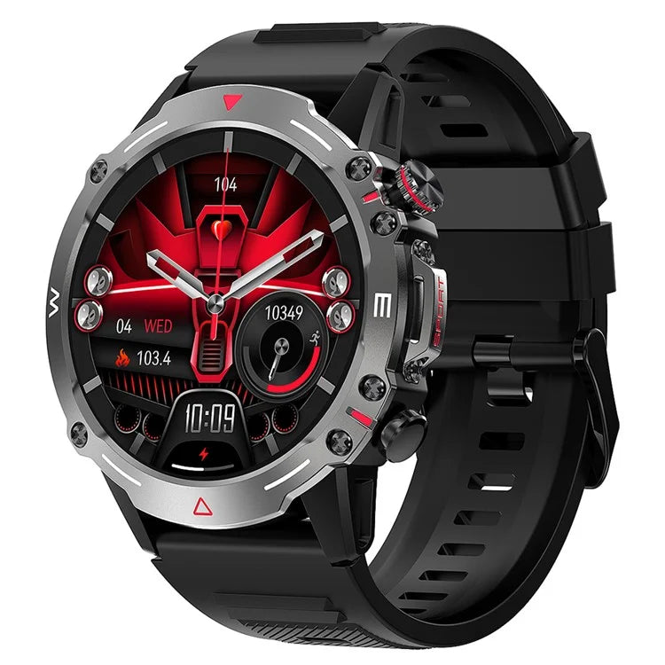 HK87 Smart Watch Support Bluetooth Call 1.43-Inch AMOLED Screen Intelligent Sleeping Status Monitor Watch