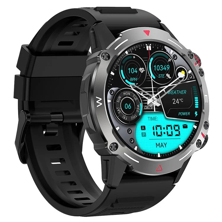 HK87 Smart Watch Support Bluetooth Call 1.43-Inch AMOLED Screen Intelligent Sleeping Status Monitor Watch