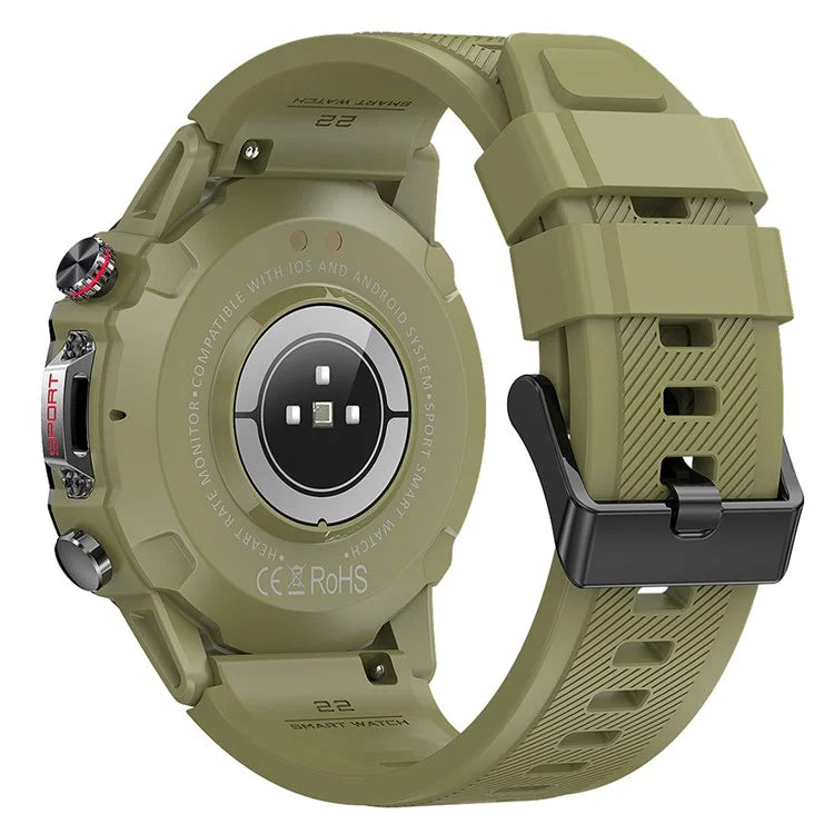 HK87 Smart Watch Support Bluetooth Call 1.43-Inch AMOLED Screen Intelligent Sleeping Status Monitor Watch