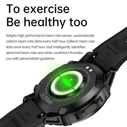 HK87 Smart Watch Support Bluetooth Call 1.43-Inch AMOLED Screen Intelligent Sleeping Status Monitor Watch