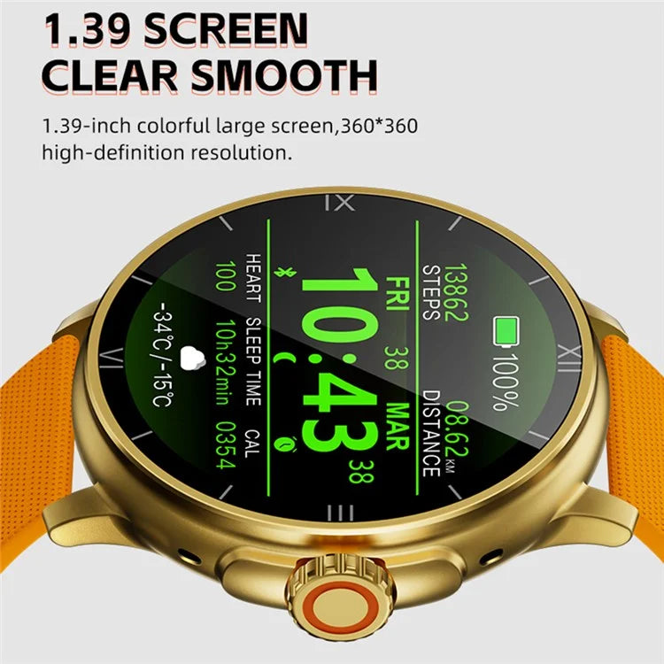 WS-13 (Y1) 1.39-inch IPS Smart Watch Bluetooth Call IP67 Water Resistant Health Watch with Heart Rate Monitoring