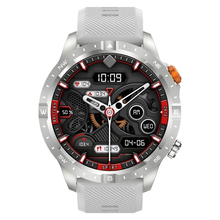AK57 Health Monitor Bluetooth Call Smart Watch Waterproof Sports Bracelet, Silicone Strap