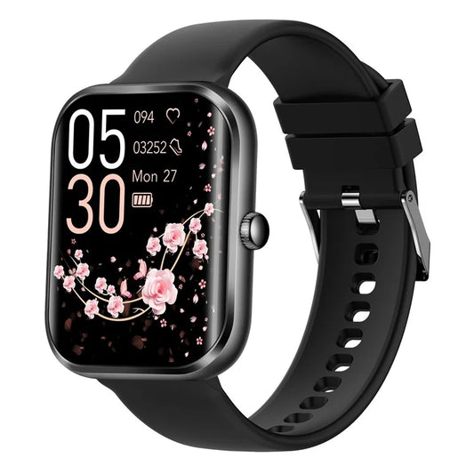 AK58 1.96-inch Large Screen Sports Bracelet Heart Rate Monitor Waterproof Smart Watch, Silicone Strap