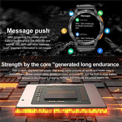 AK59 1.43-inch AMOLED Screen Sports Wristband Heart Rate Blood Oxygen Monitor Smart Watch, Steel Strap