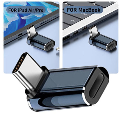 U2-058-LT018 Up Down Angled Design USB-C Male to 8Pin Female Converter Adapter Support 480Mbps Data Transfer