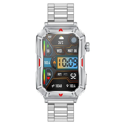 CF26 IP67 Waterproof 1.57-inch Smart Watch Health Monitor Sports Bracelet, Steel Strap