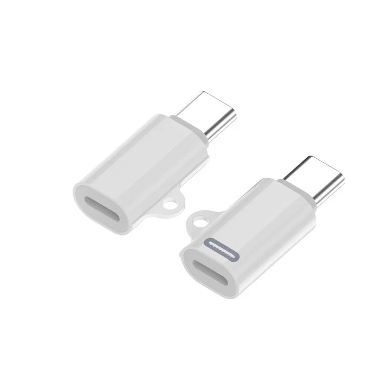 Compatible with iPhone 15 Series 8Pin Female to Type-C Male Adapter 27W PD Fast Charing Adapter with Hook