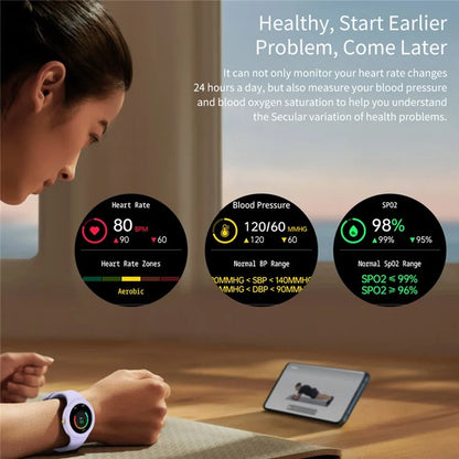 ZL92 1.2 Inch Health Monitor Smart Watch Bluetooth Call 123 Sports Modes Wrist Bracelet