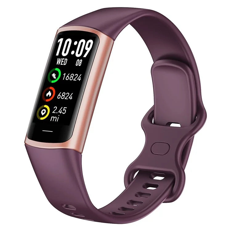 C68L 0.96" Smart Watch with Heart Rate, Temperature Monitoring Message Push Pedometer Sports Bracelet