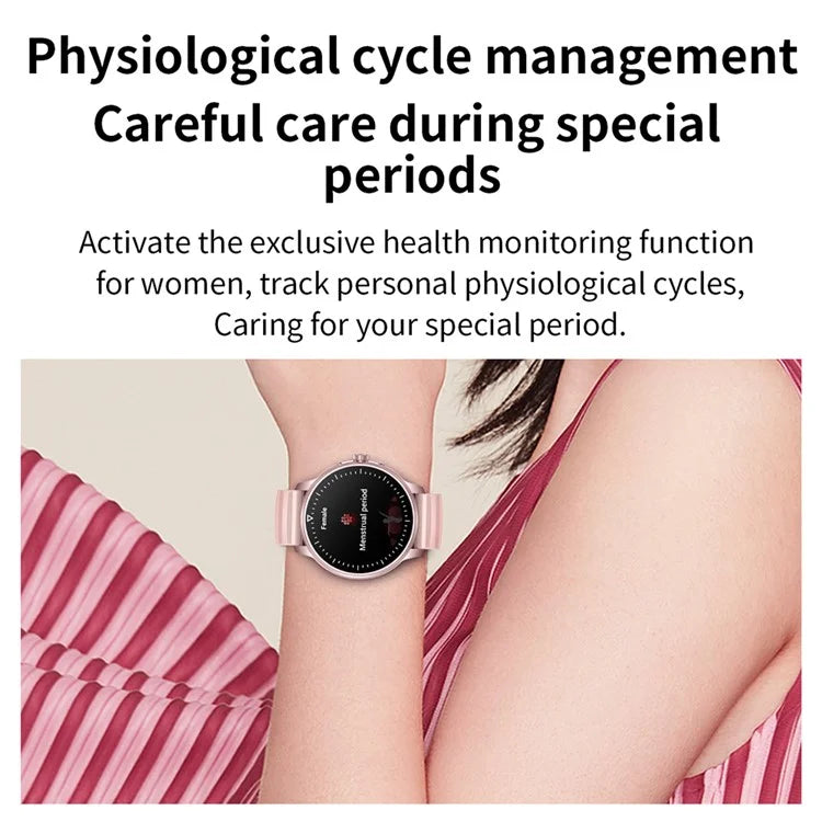 MX45 1.39" Bluetooth Talk Smart Watch Heart Rate Blood Pressure Health Monitor Sports Bracelet with Encoder
