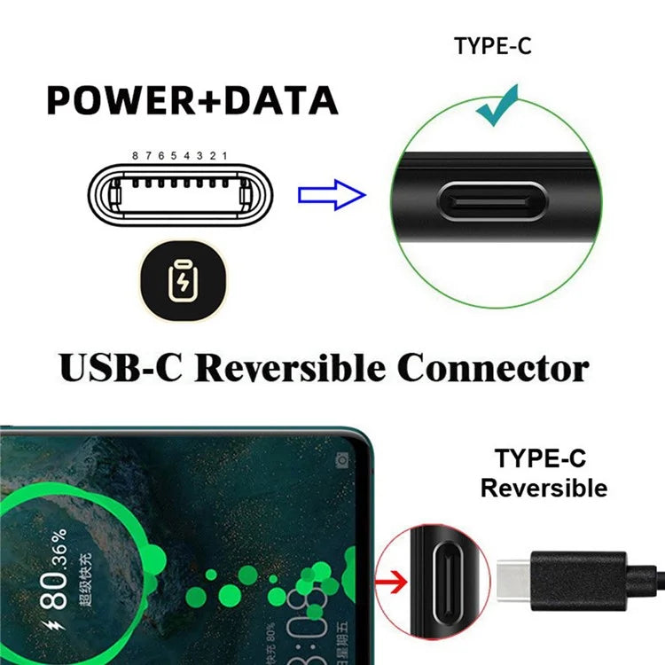 U2-058-LT020 2PCS Type C Male to iP Female 27W Power 480Mbps Data Adapter for iPhone, Android, Tablet
