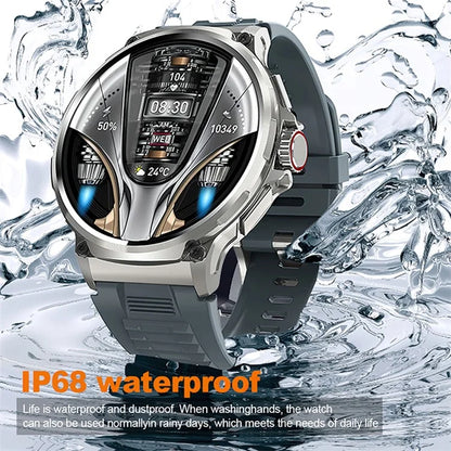 V69 1.85-inch HD Screen Smart Watch IP68 Waterproof Multi-Sports Fitness Watch with Heart Rate Monitoring