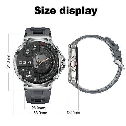 V69 1.85-inch HD Screen Smart Watch IP68 Waterproof Multi-Sports Fitness Watch with Heart Rate Monitoring