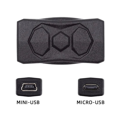 U2-006-MM 3Pcs Micro USB 2.0 to Mini USB 5Pin Male to Female Extension Data Power Adapter