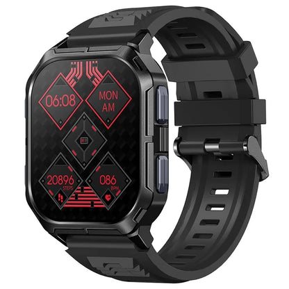 D28A 2.01" HD Screen Smart Watch 8763E IP68 Waterproof Sports Bracelet with Heart Rate Monitoring