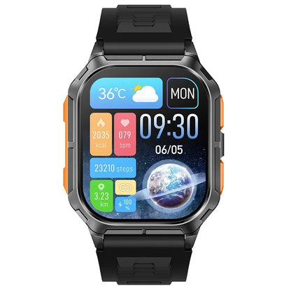 D28A 2.01" HD Screen Smart Watch 8763E IP68 Waterproof Sports Bracelet with Heart Rate Monitoring