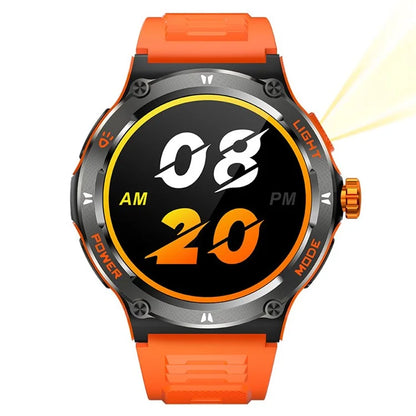 KT70 1.53" HD Screen Smart Watch Outdoor Strong Light Lamp Compass Bluetooth Call Fitness Bracelet