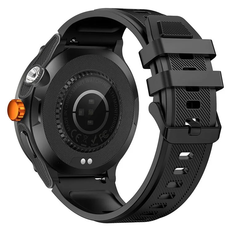 KT70 1.53" HD Screen Smart Watch Outdoor Strong Light Lamp Compass Bluetooth Call Fitness Bracelet