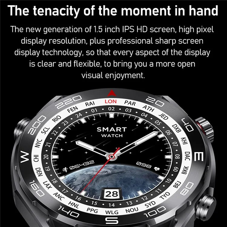S59 1.5-inch Round Screen Smart Watch Sleep Health Monitoring Bluetooth Calling Sports Watch