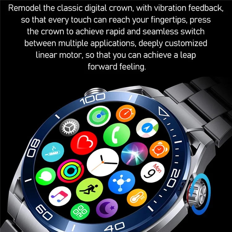 S59 1.5-inch Round Screen Smart Watch Sleep Health Monitoring Bluetooth Calling Sports Watch