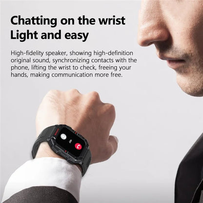 YK01 1.83-inch Outdoor Fitness Wristband Bluetooth Calling Health Monitor Smart Watch