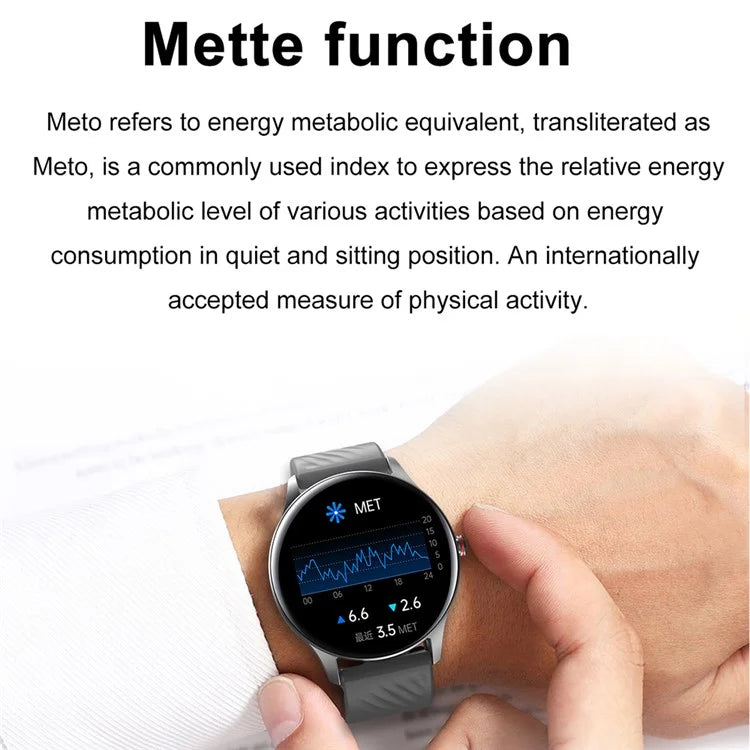 YK02 1.43-inch AMOLED Touch Screen Bluetooth Call Heart Rate Blood Pressure Monitor Sports Wristband