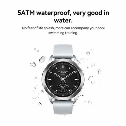 XIAOMI Watch S3 M2313W1 1.43-inch Display Bluetooth Call Smart Watch 5ATM Waterproof Sports Band, Standard Edition (No eSIM)