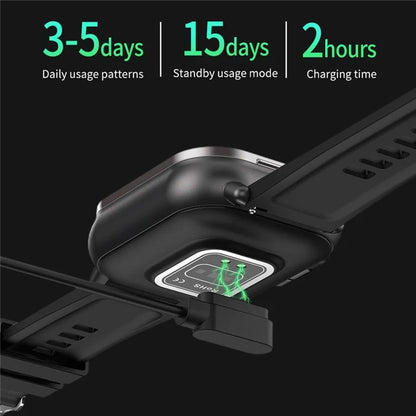 D8 2 in 1 Bluetooth Earphone Smart Watch Health Monitor Fitness Tracker Wristband, Silicone Strap