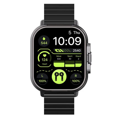 D8 2 in 1 Bluetooth Earphone Smart Watch Health Monitor Fitness Tracker Wristband, Silicone Strap